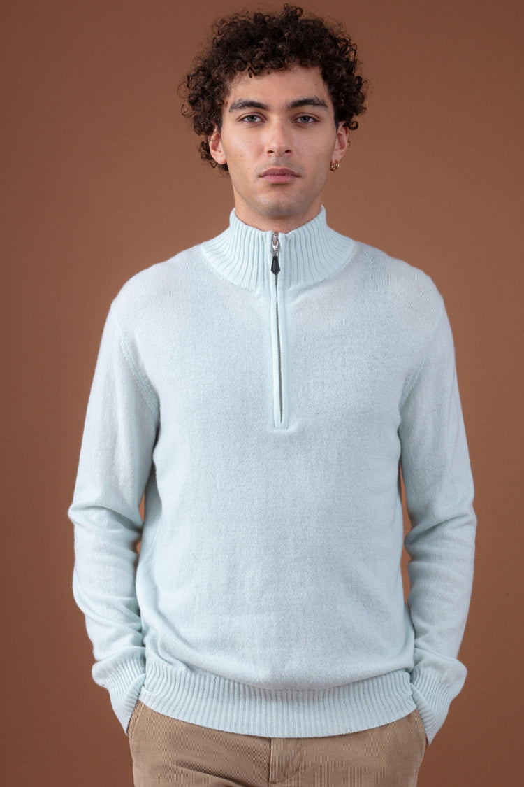 Chazam aus Kaschmir für Herren - aqua - Mahogany