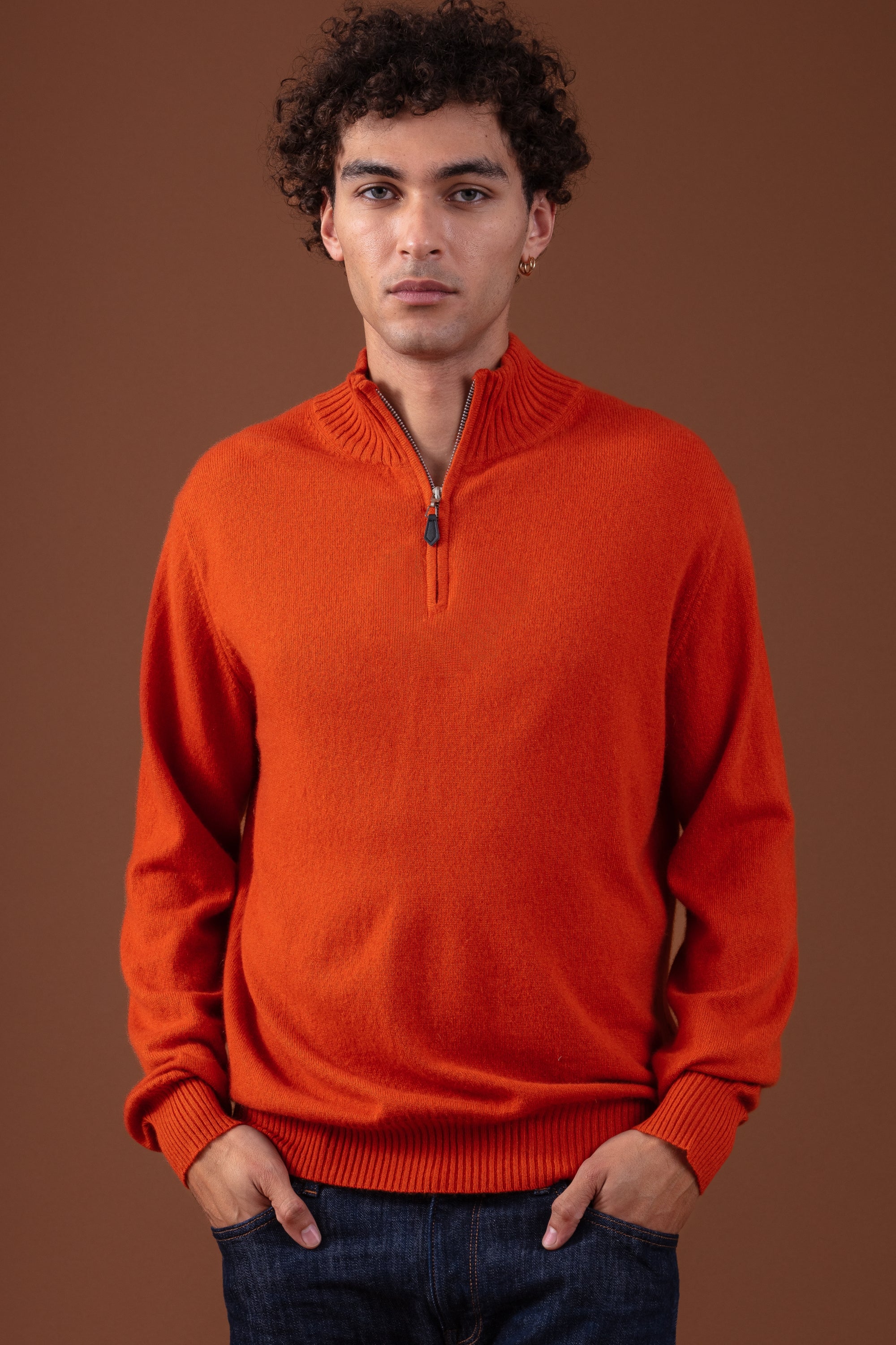 Chazam aus Kaschmir für Herren - marmelade - Mahogany