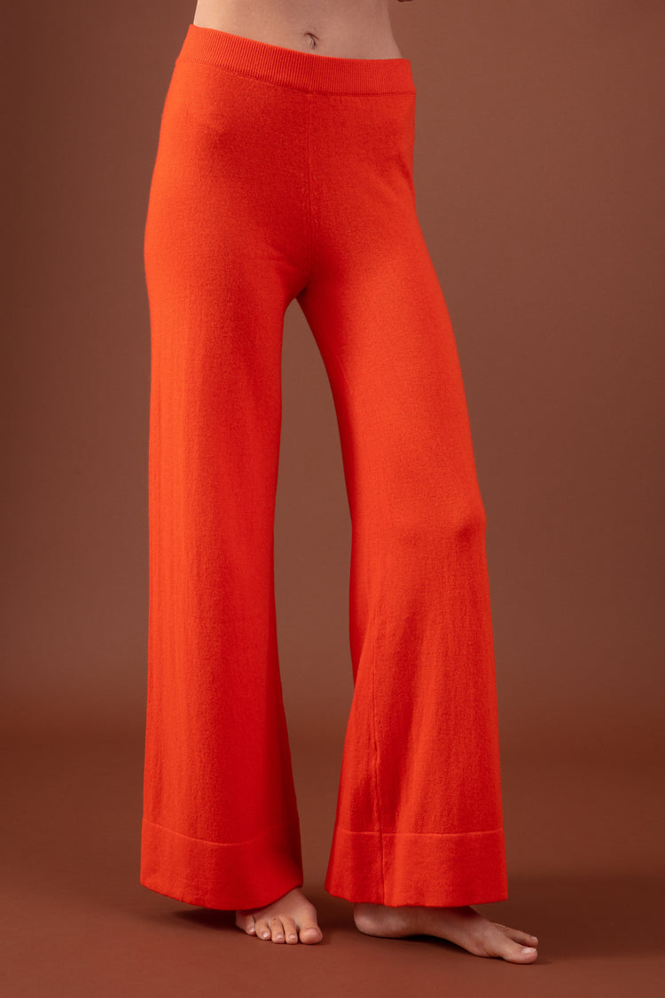 Westside Kaschmirpullover Damen - orange - Mahogany