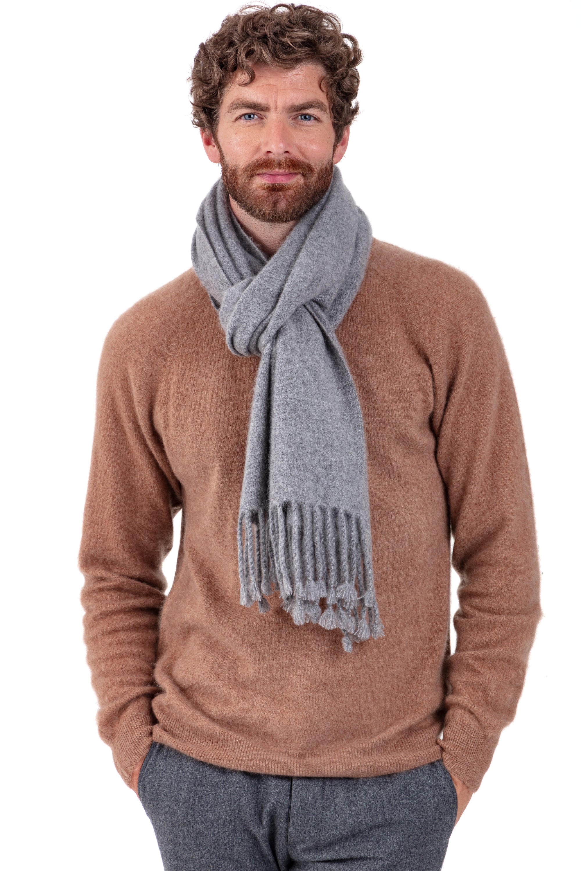 Portovecchio Cocoon-Kaschmir Unisex - Grau - Mahogany