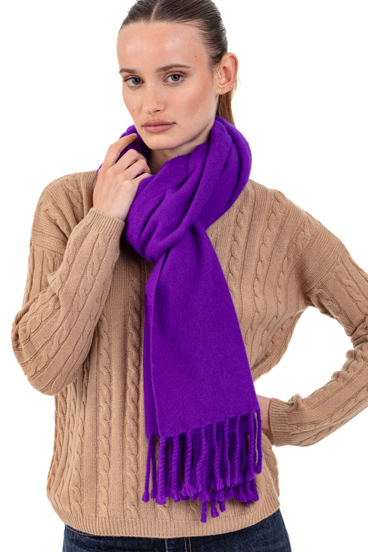 Portovecchio Cocoon-Kaschmir Unisex - Violett - Mahogany