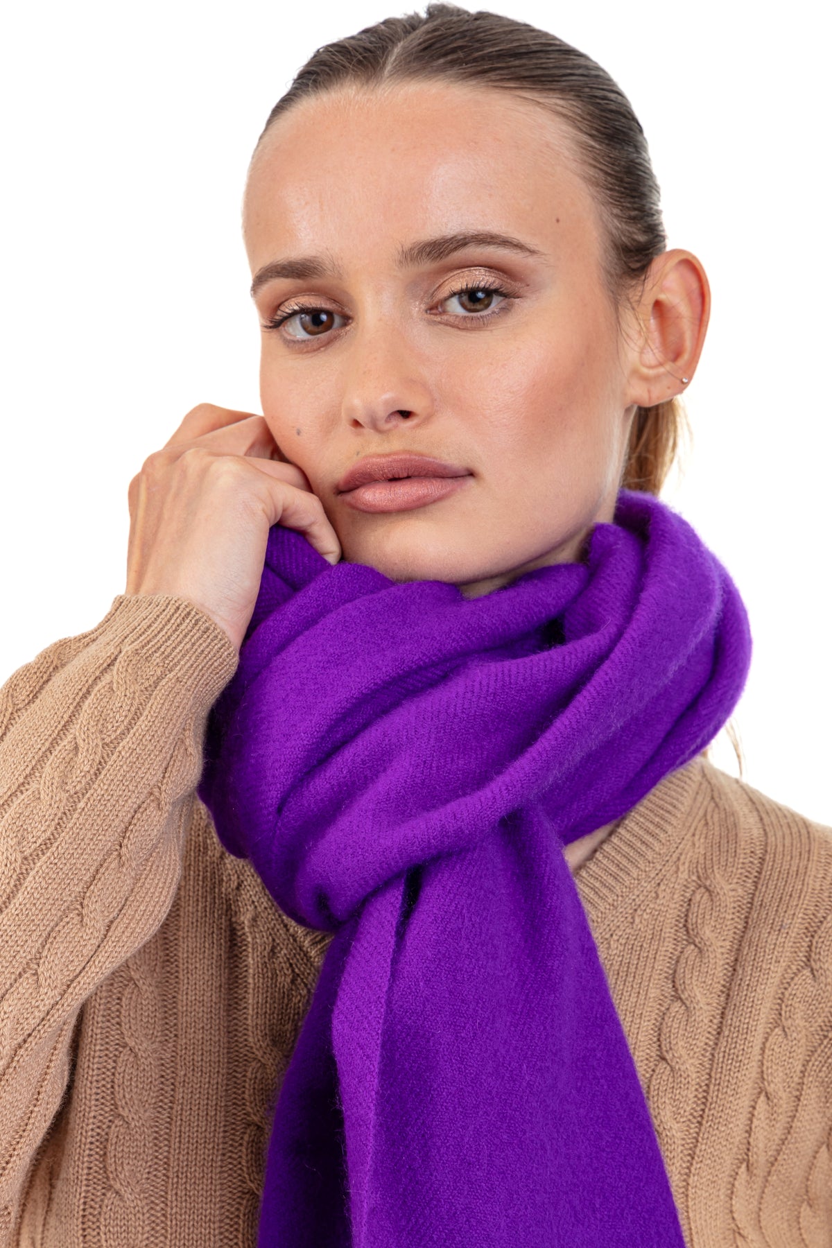 Portovecchio en cocoon cachemire mixte - Vue 1 - violet - Mahogany