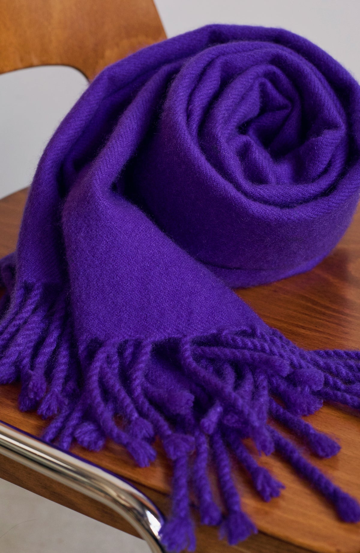 Portovecchio en cocoon cachemire mixte - Vue 2 - violet - Mahogany