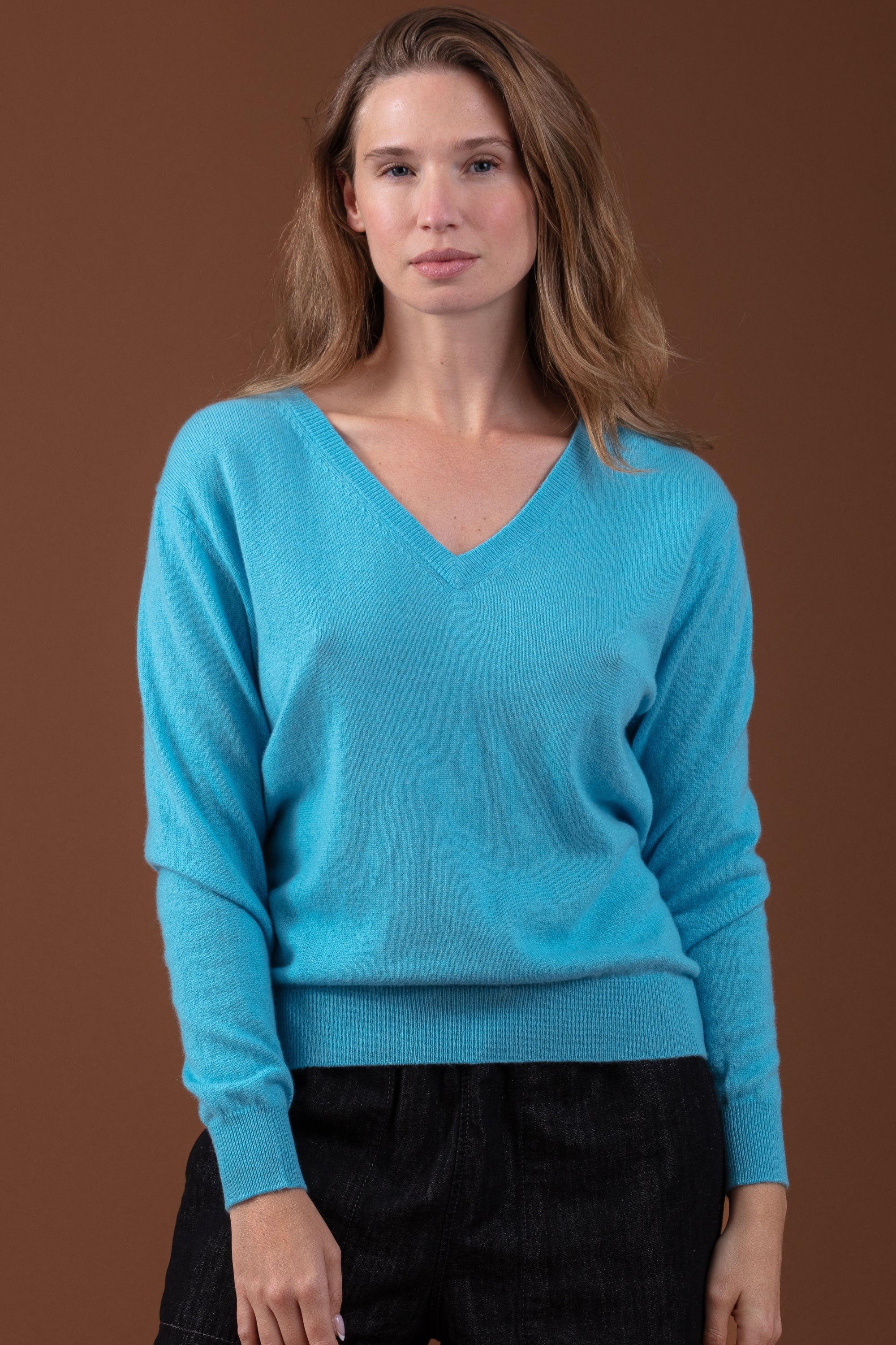 Tornade Kaschmirpullover Damen - turmalin - Mahogany