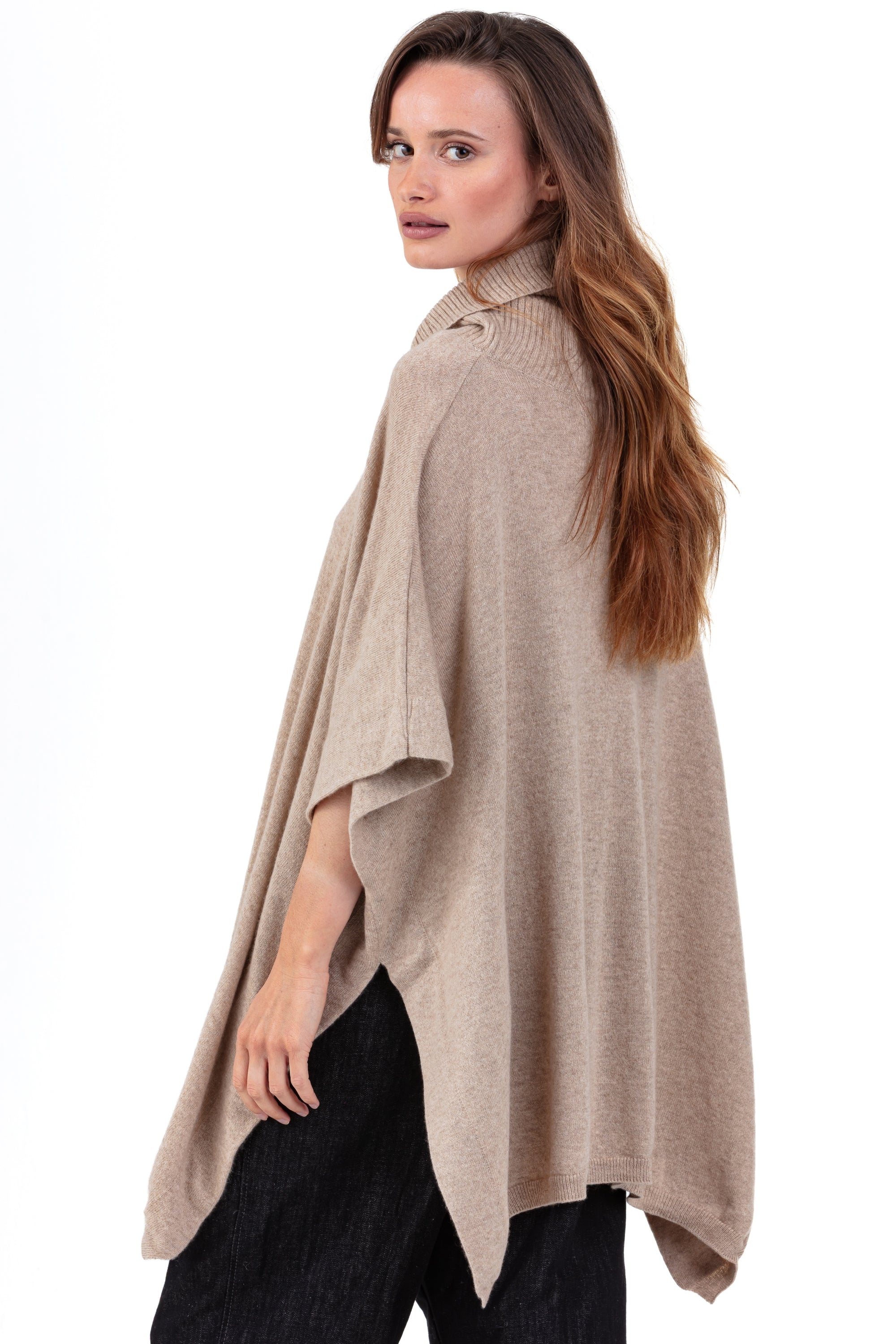 Roma en cachemire femme - Vue 1 - natural stone - Mahogany