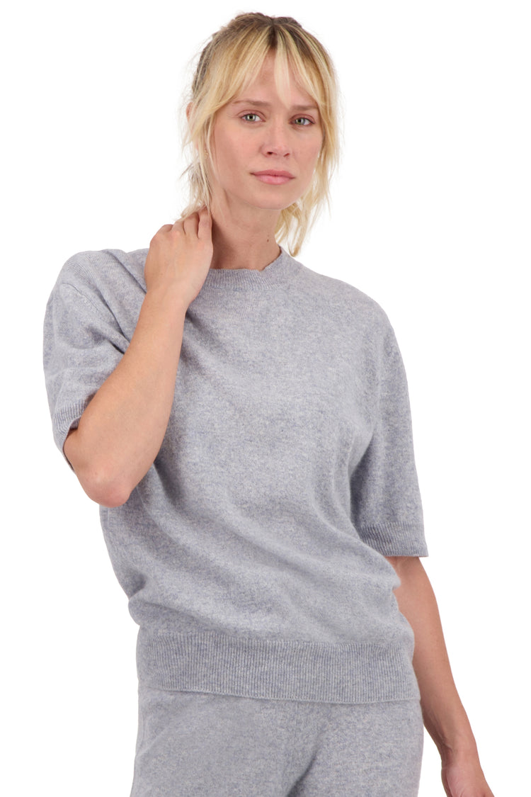 Riviera aus Kaschmir Damen - quarry - Mahogany