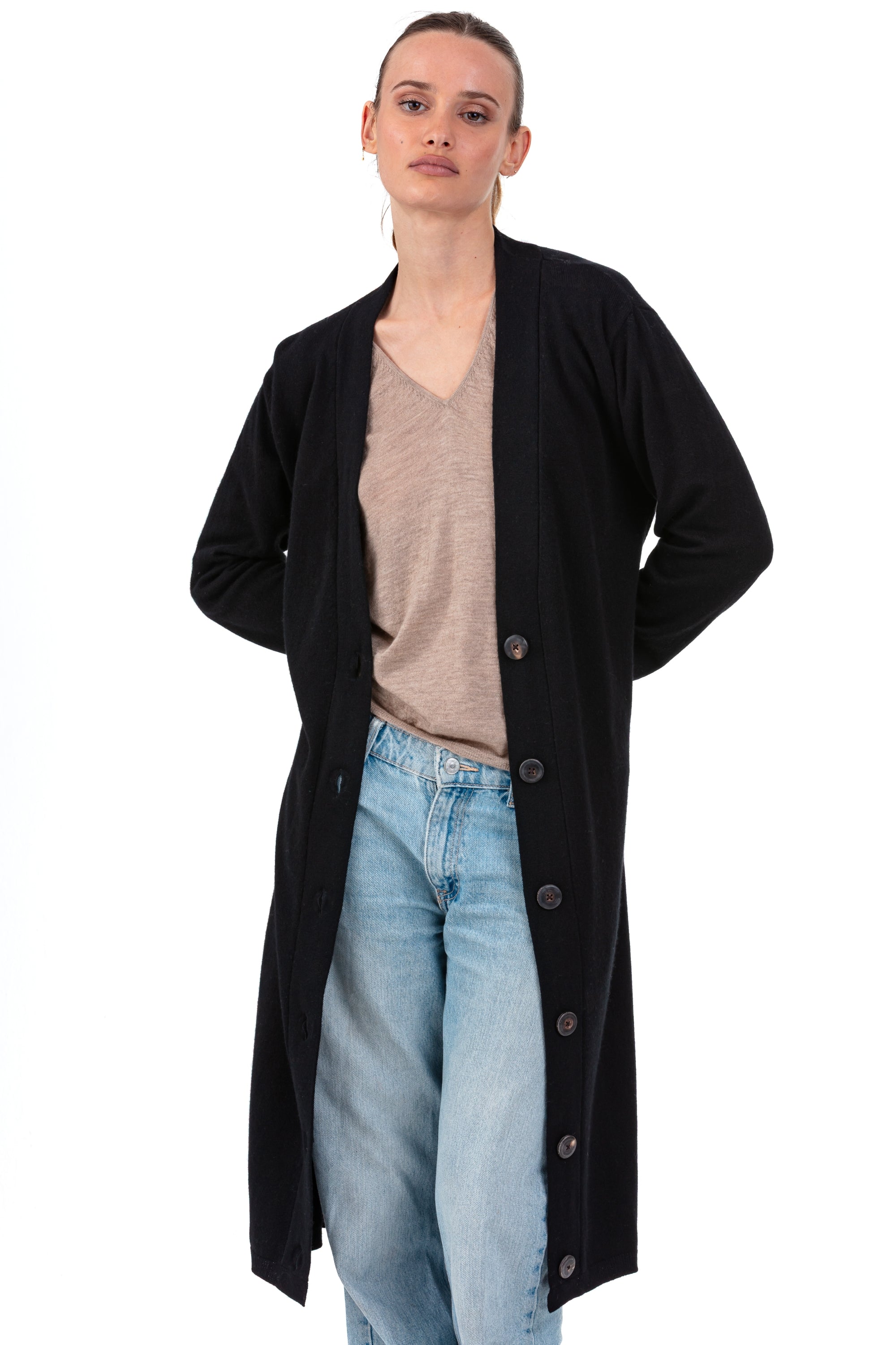 Rimini aus Kaschmir Damen - noir - Mahogany