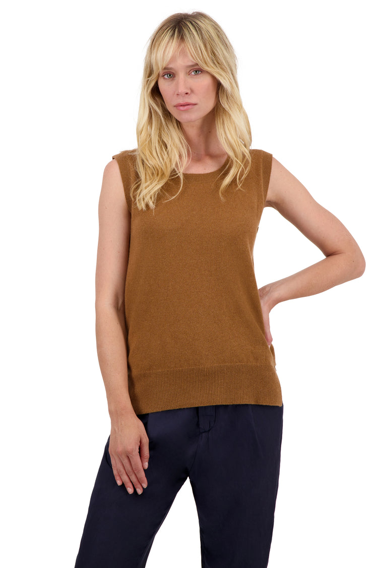 Rati aus Kaschmir für Damen - butterscotch - Mahogany