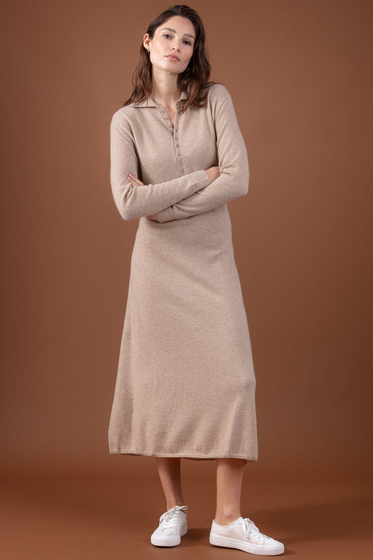Roce aus Kaschmir Damen - natural stone - Mahogany