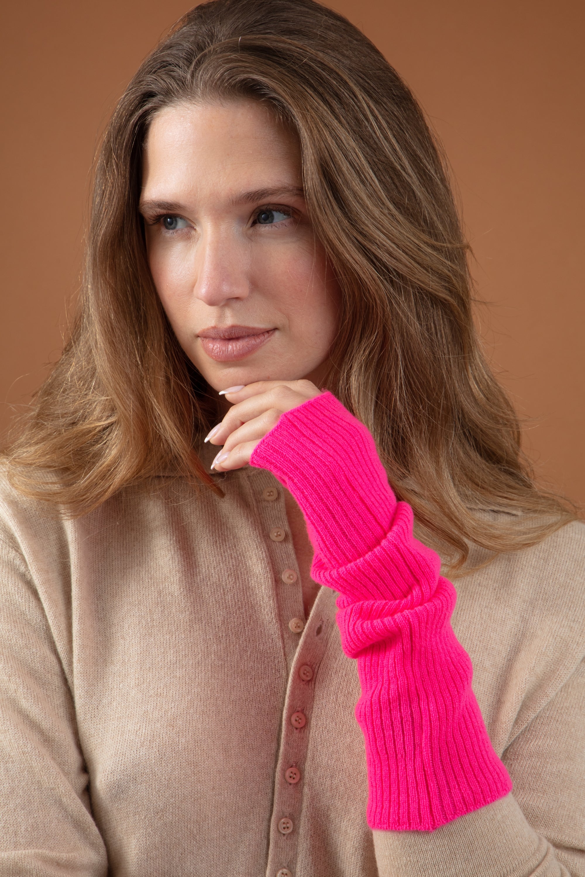 Rain aus Kaschmir für Damen - Dayglo - Mahogany