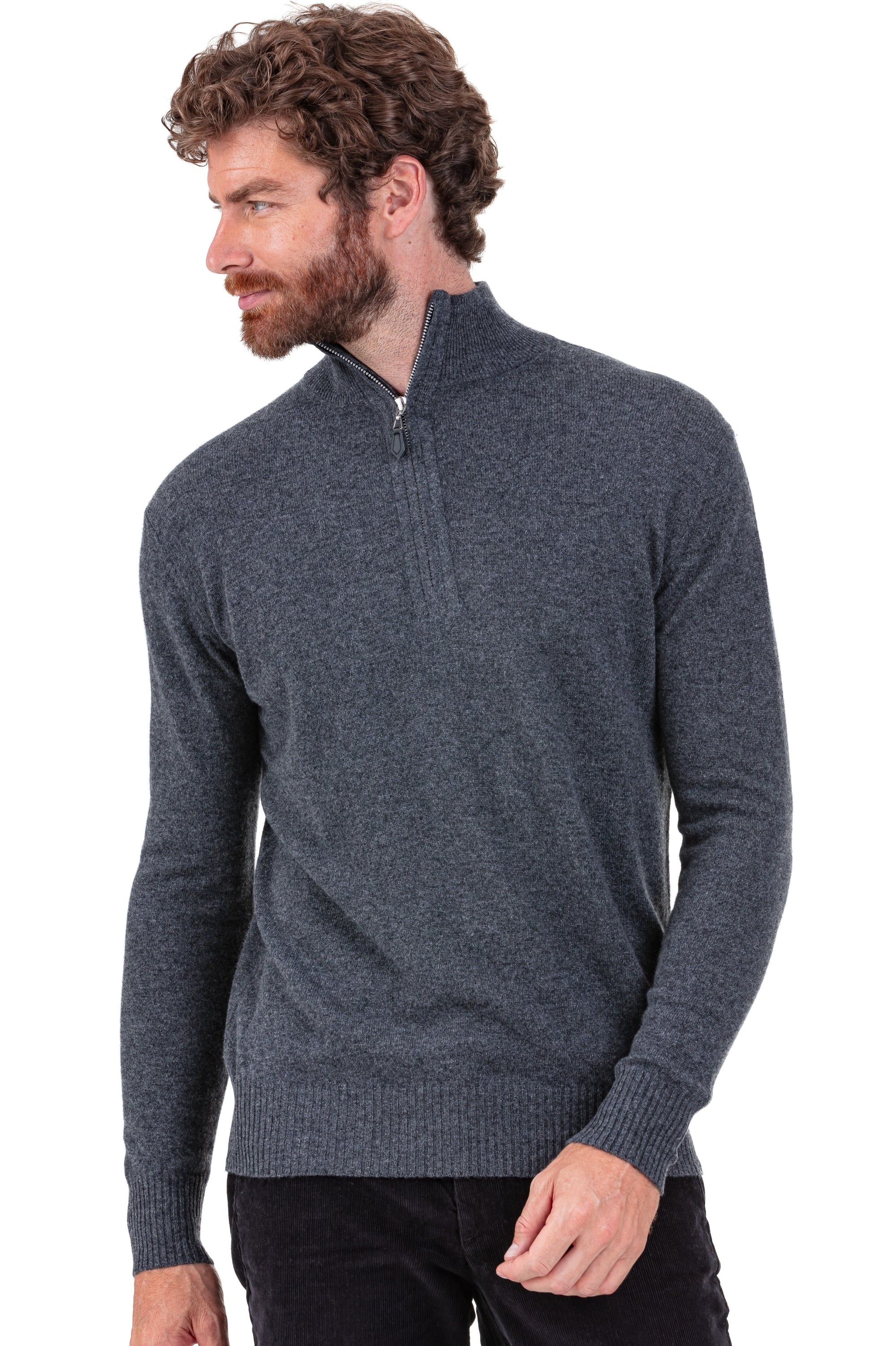 Toulon Kaschmirpullover Herren - dark grey - Mahogany