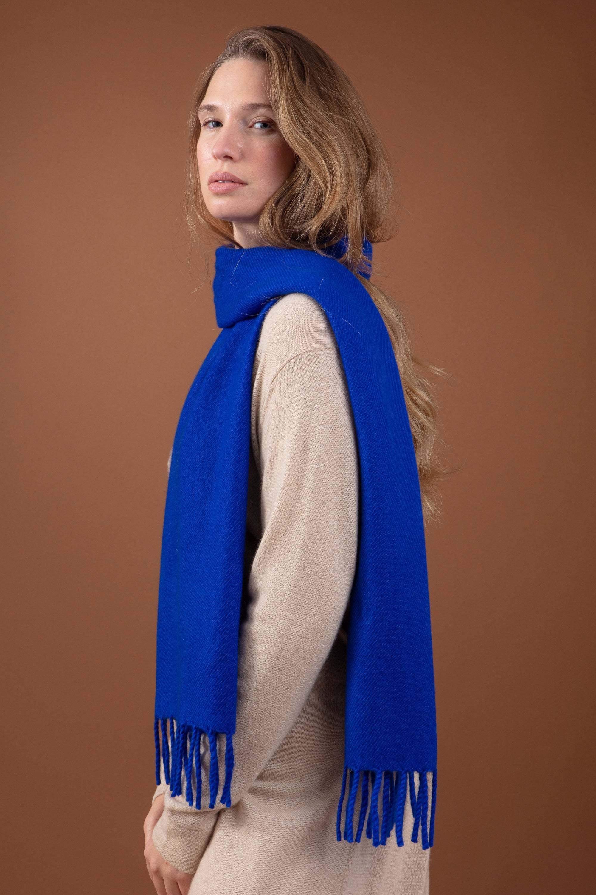 Rêve aus Kaschmir unisex - Lapislazuli-Blau - Mahogany