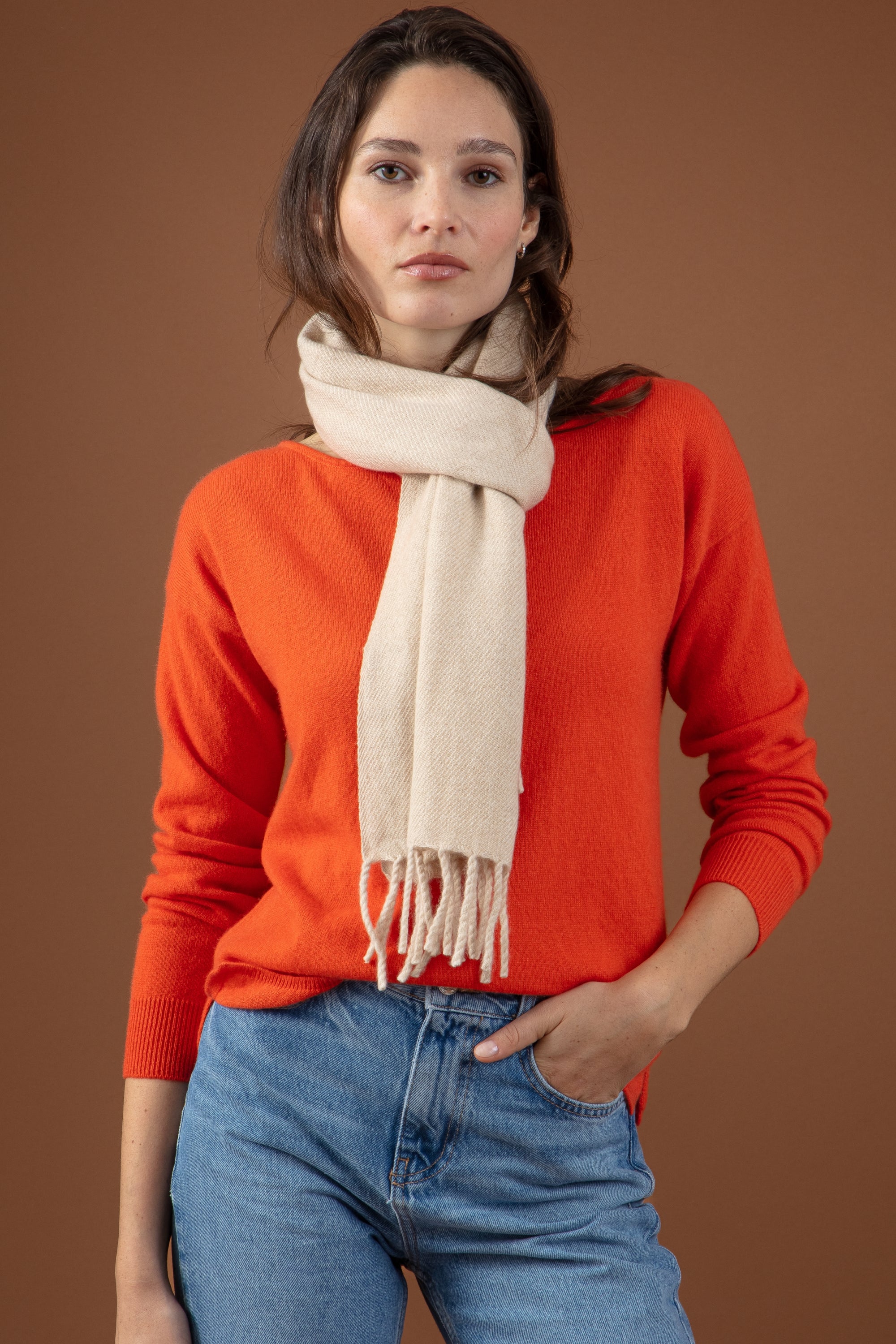 Rêve aus Kaschmir unisex - natural beige - Mahogany