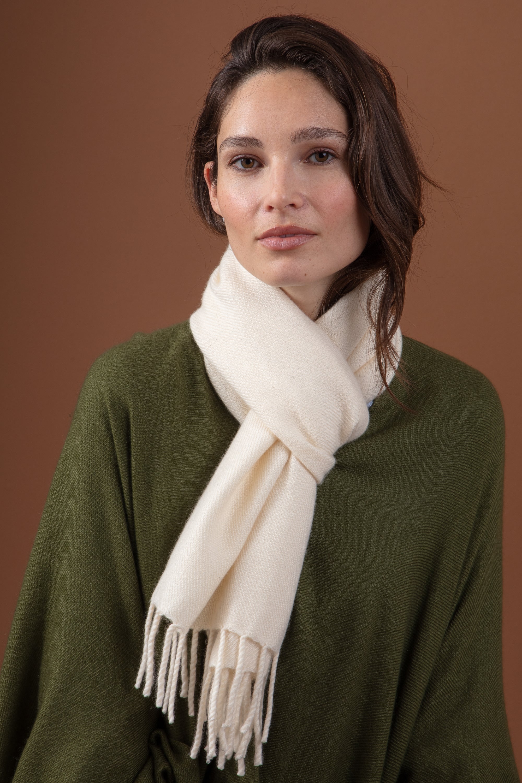 Rêve aus Kaschmir unisex - natural écru - Mahogany