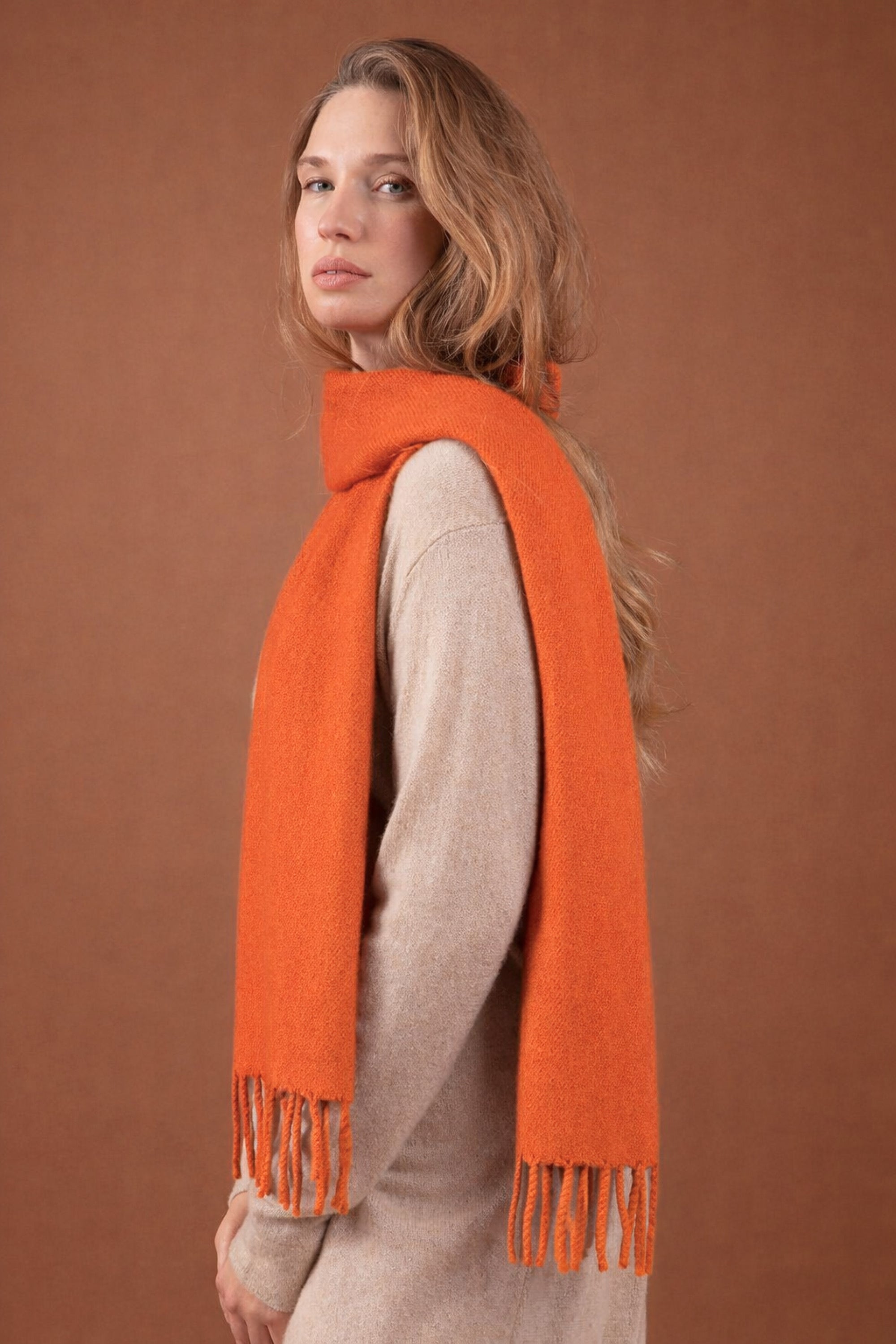 Rêve aus Kaschmir unisex - Orange - Mahogany