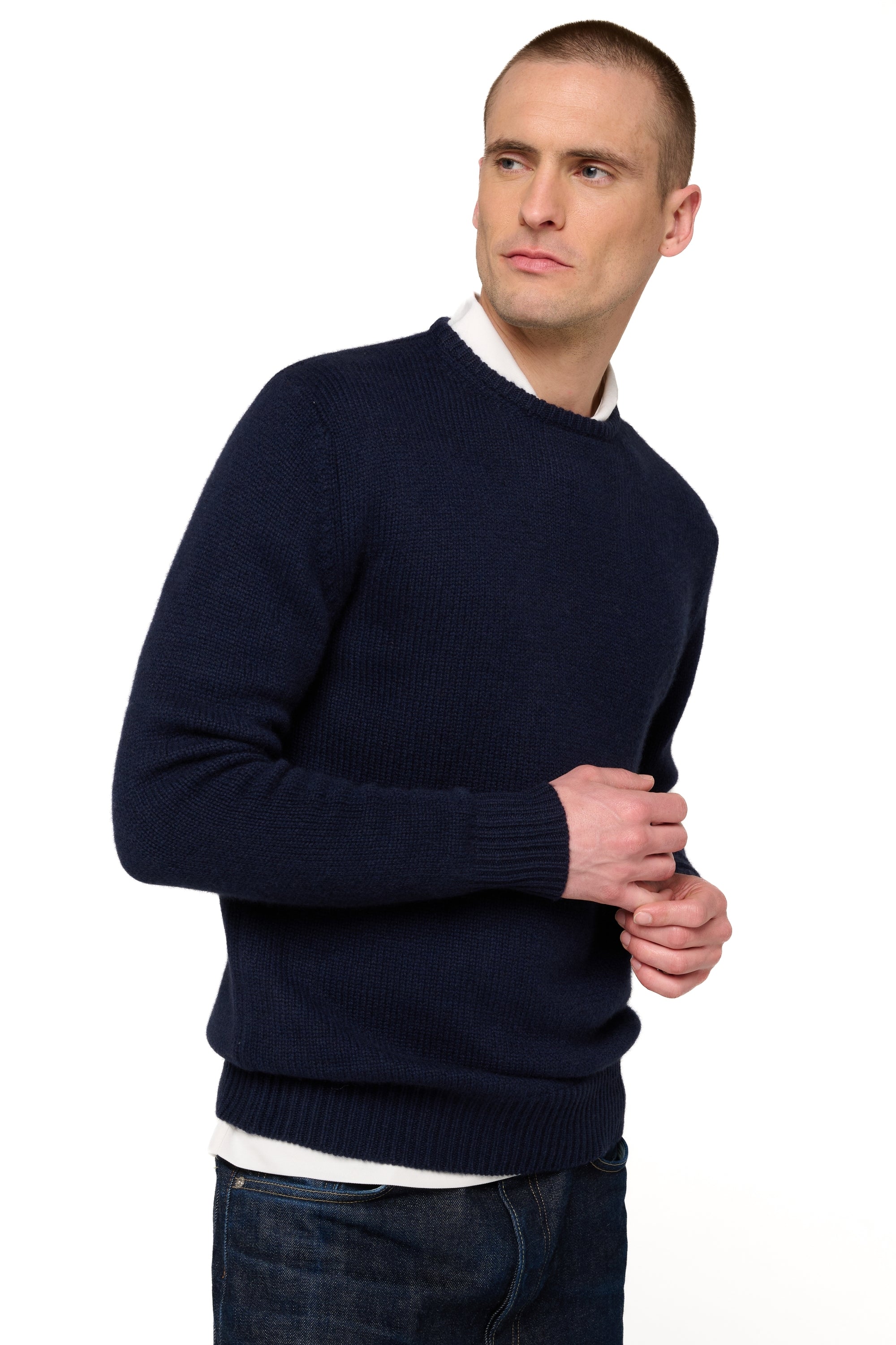 Bilal aus Kaschmir für Herren - marine foncé - Mahogany