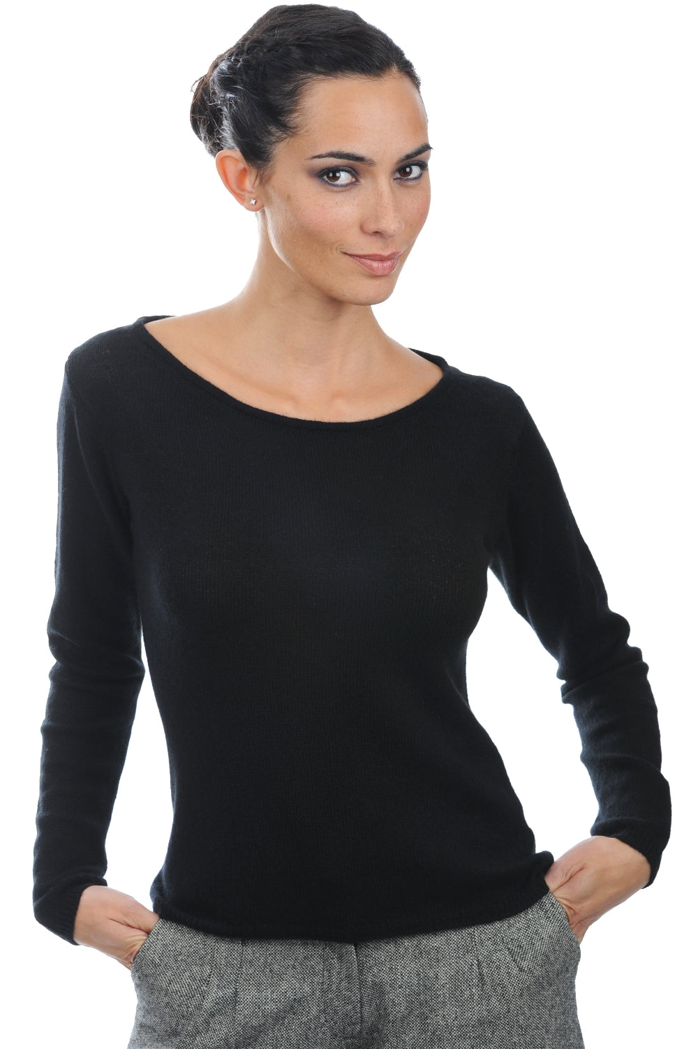 Caleen aus Kaschmir für Damen - Schwarz - Mahogany
