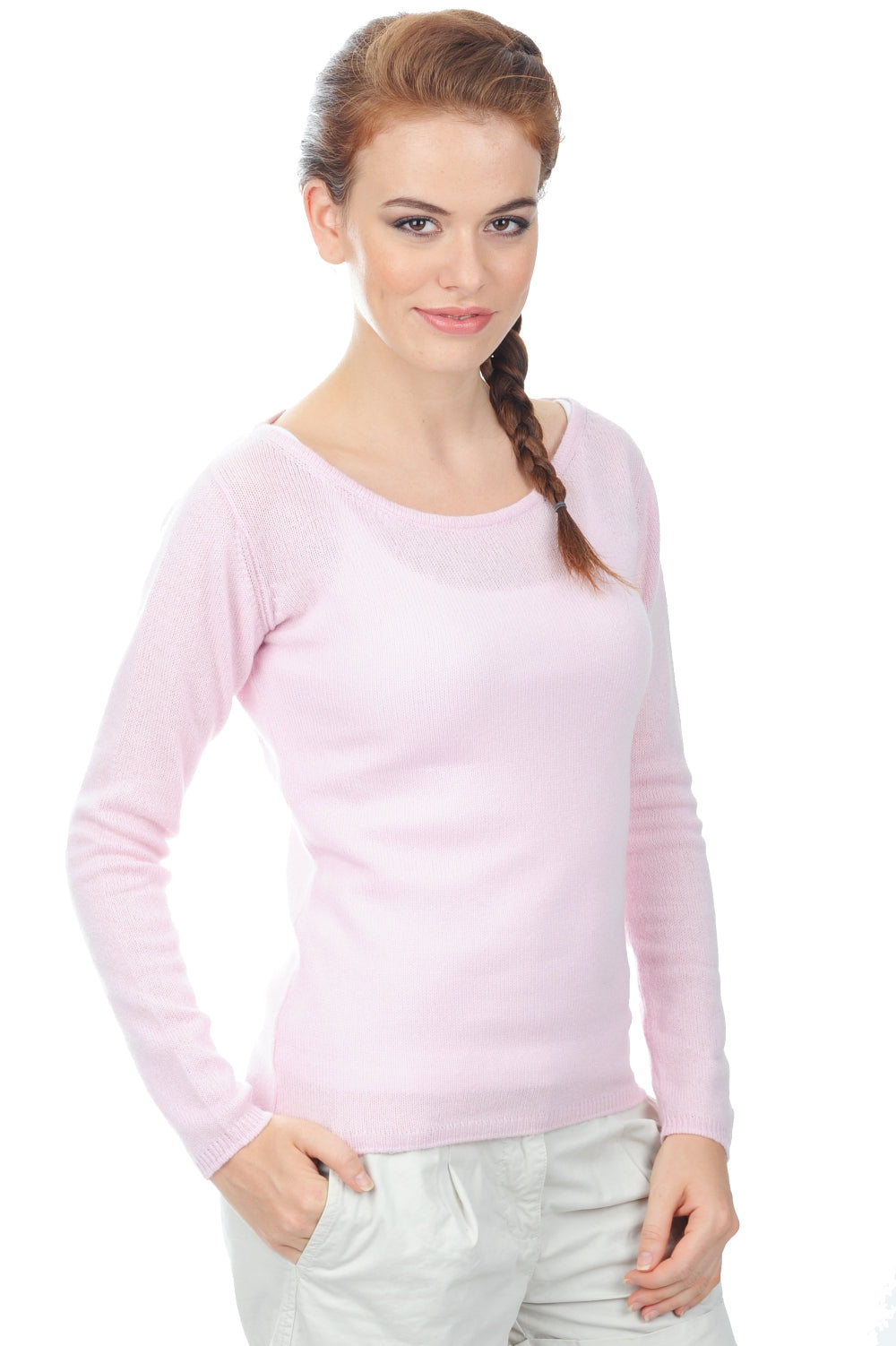Caleen aus Kaschmir für Damen - Dragéerosa - Mahogany