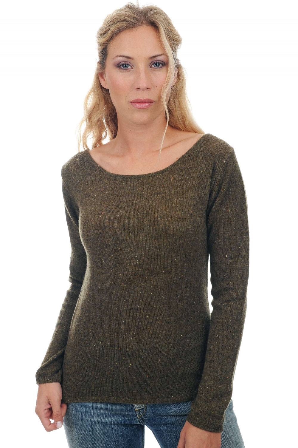 Caleen aus Kaschmir für Damen - Militärgrün - Mahogany