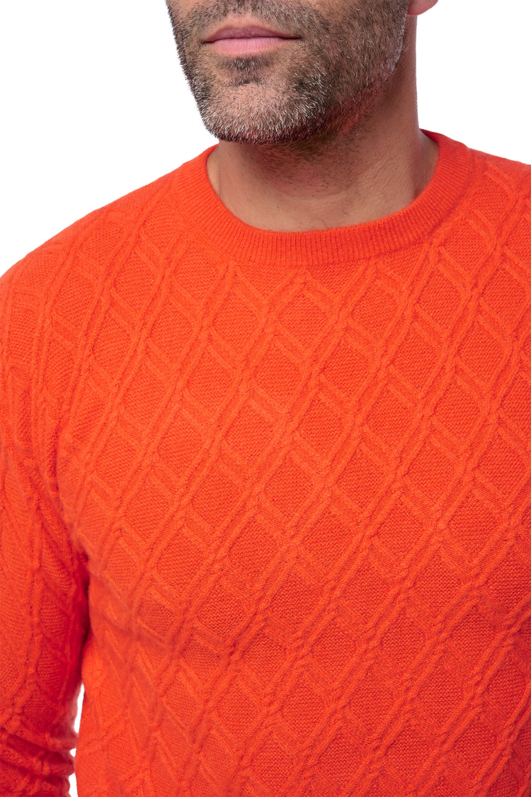 Danemark aus Kaschmir Herren - Ansicht 2 - bloody orange - Mahogany
