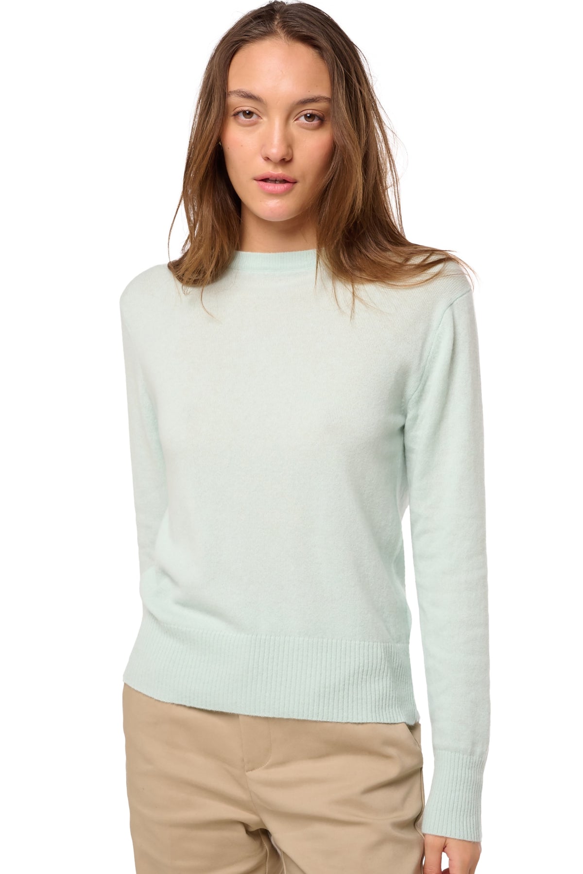 Daria Kaschmirpullover Damen - aqua - Mahogany