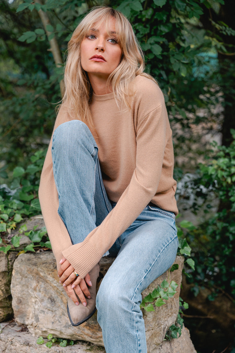 Daria Kaschmirpullover Damen - Ansicht 4 - camel - Mahogany