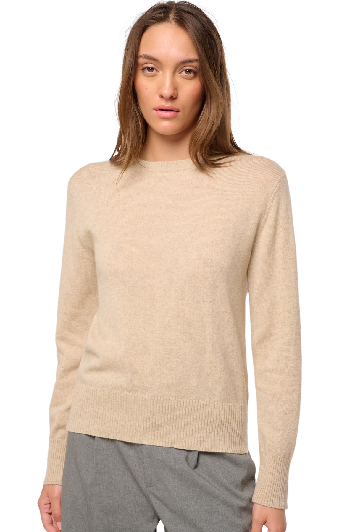 Daria Kaschmirpullover Damen - natural winter dawn - Mahogany