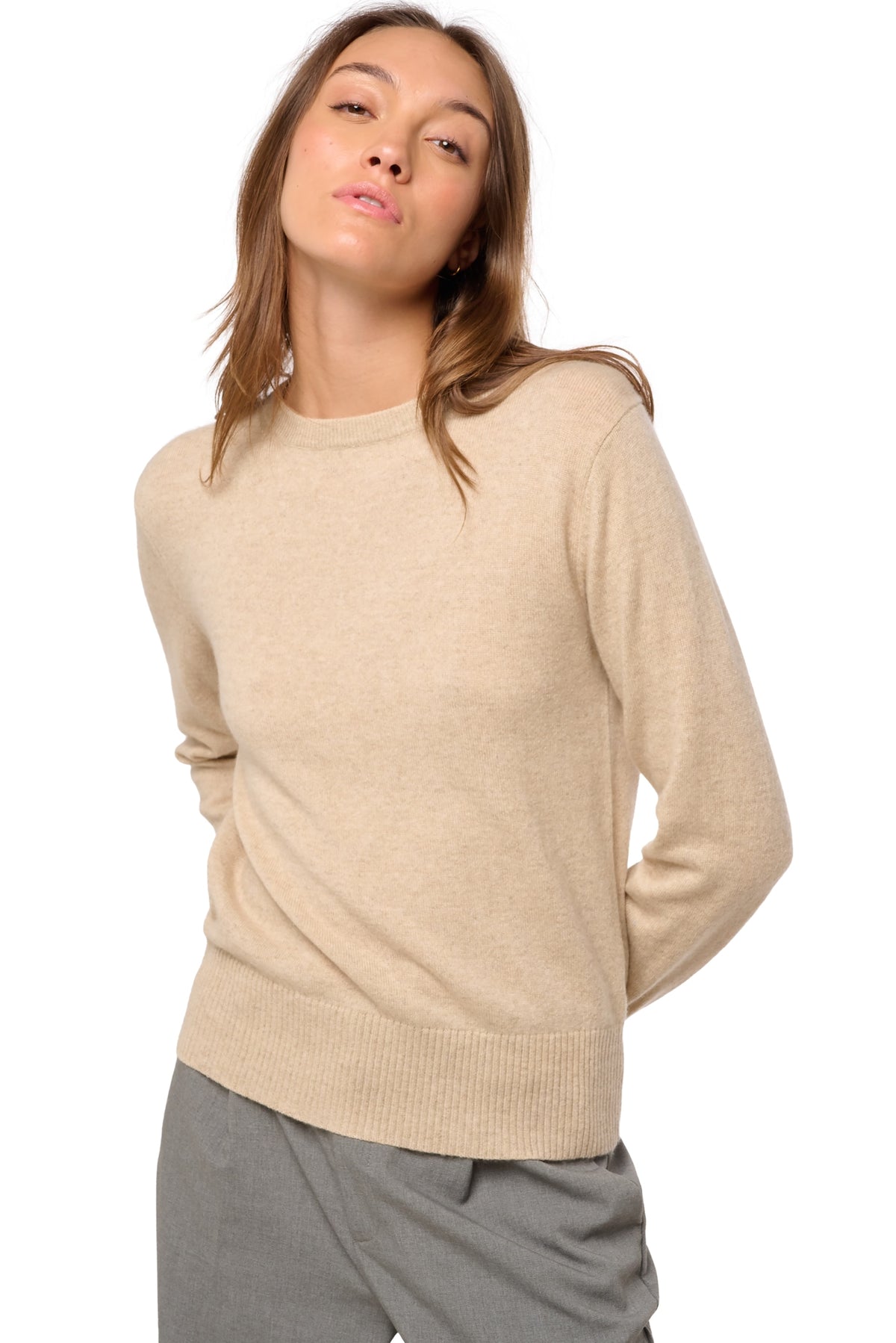 Daria Kaschmirpullover Damen - Ansicht 1 - natural winter dawn - Mahogany
