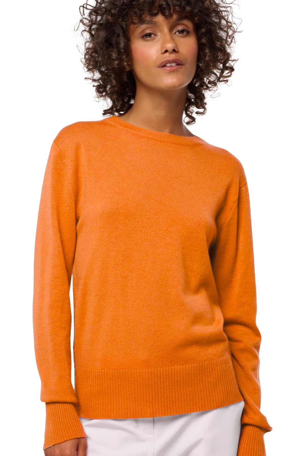 Daria Kaschmirpullover Damen - orange - Mahogany