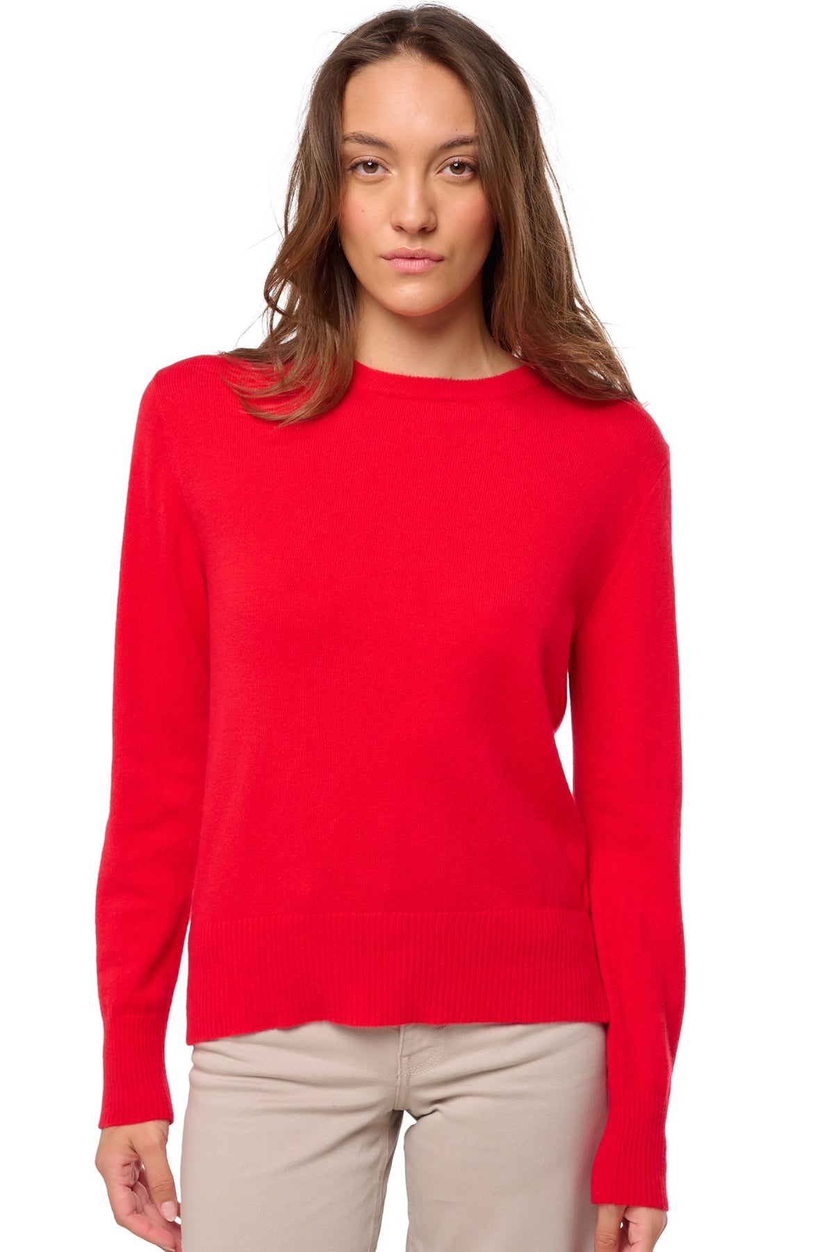 Daria Kaschmirpullover Damen - rouge - Mahogany