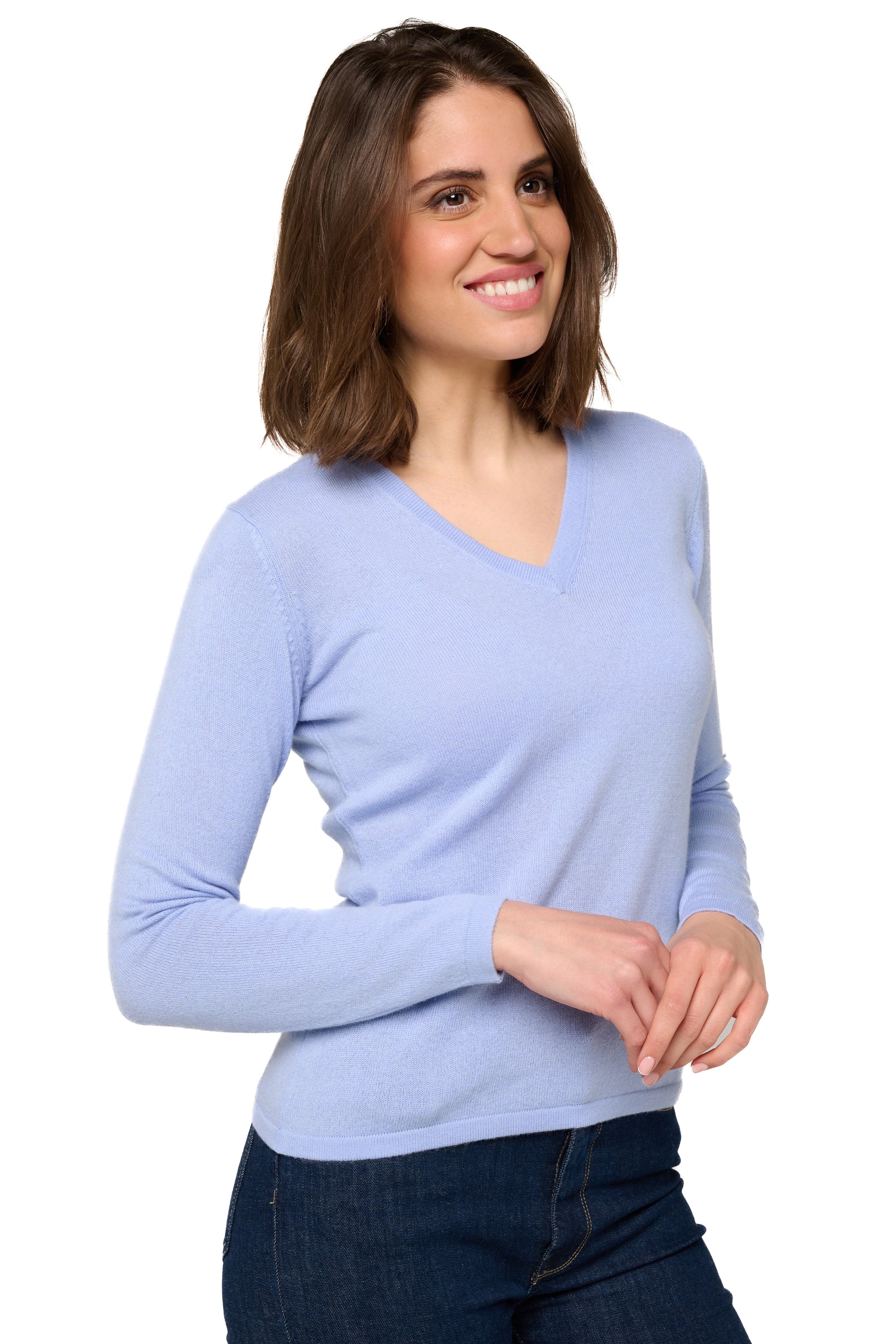 Emma aus Kaschmir Damen - himmelblau - Mahogany