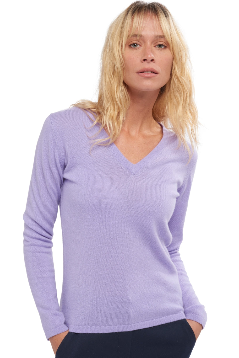Emma aus Kaschmir Damen - sonniger lavendel - Mahogany