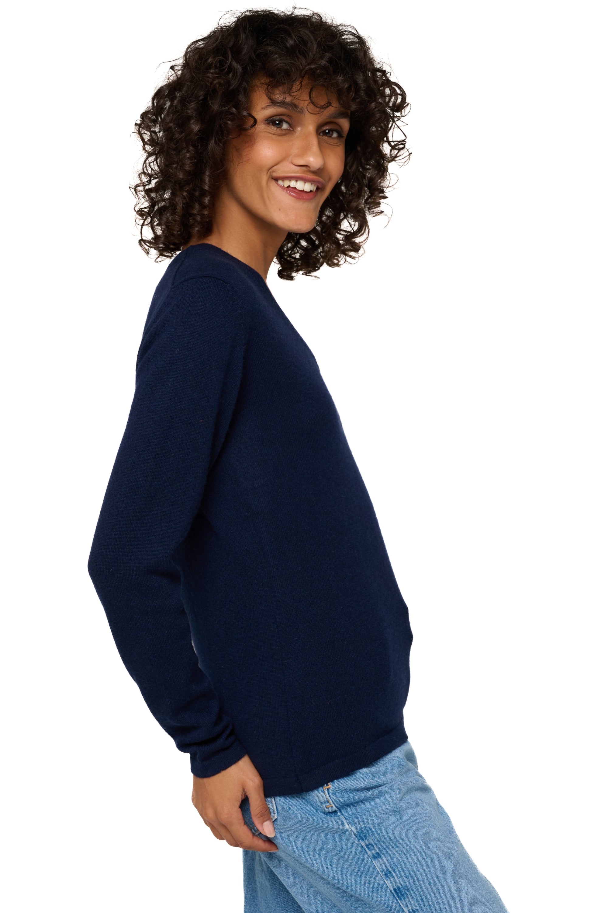 Emma aus Kaschmir Damen - Ansicht 2 - dunkelmarineblau - Mahogany
