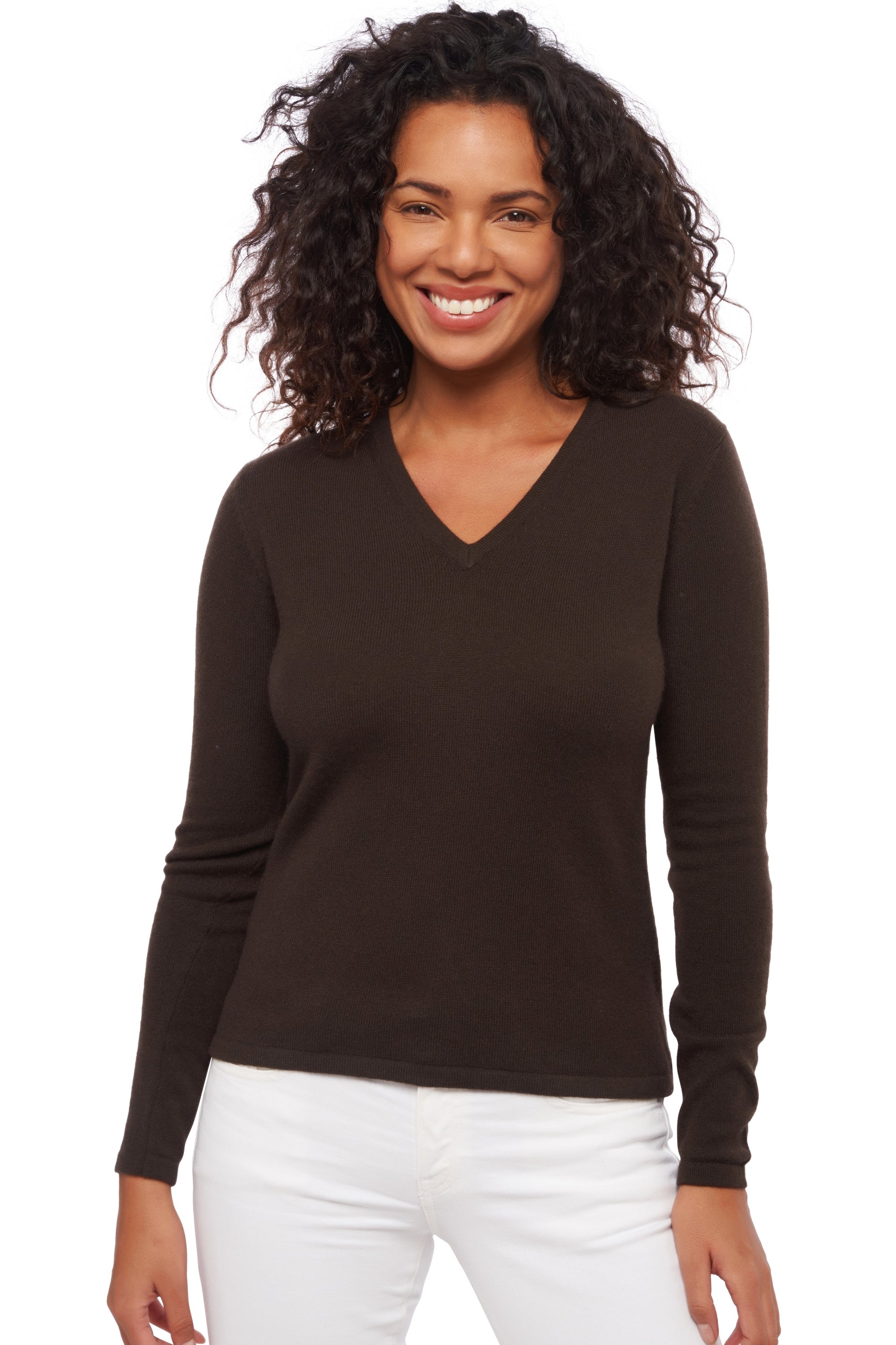 Emma aus Kaschmir Damen - marron noir - Mahogany