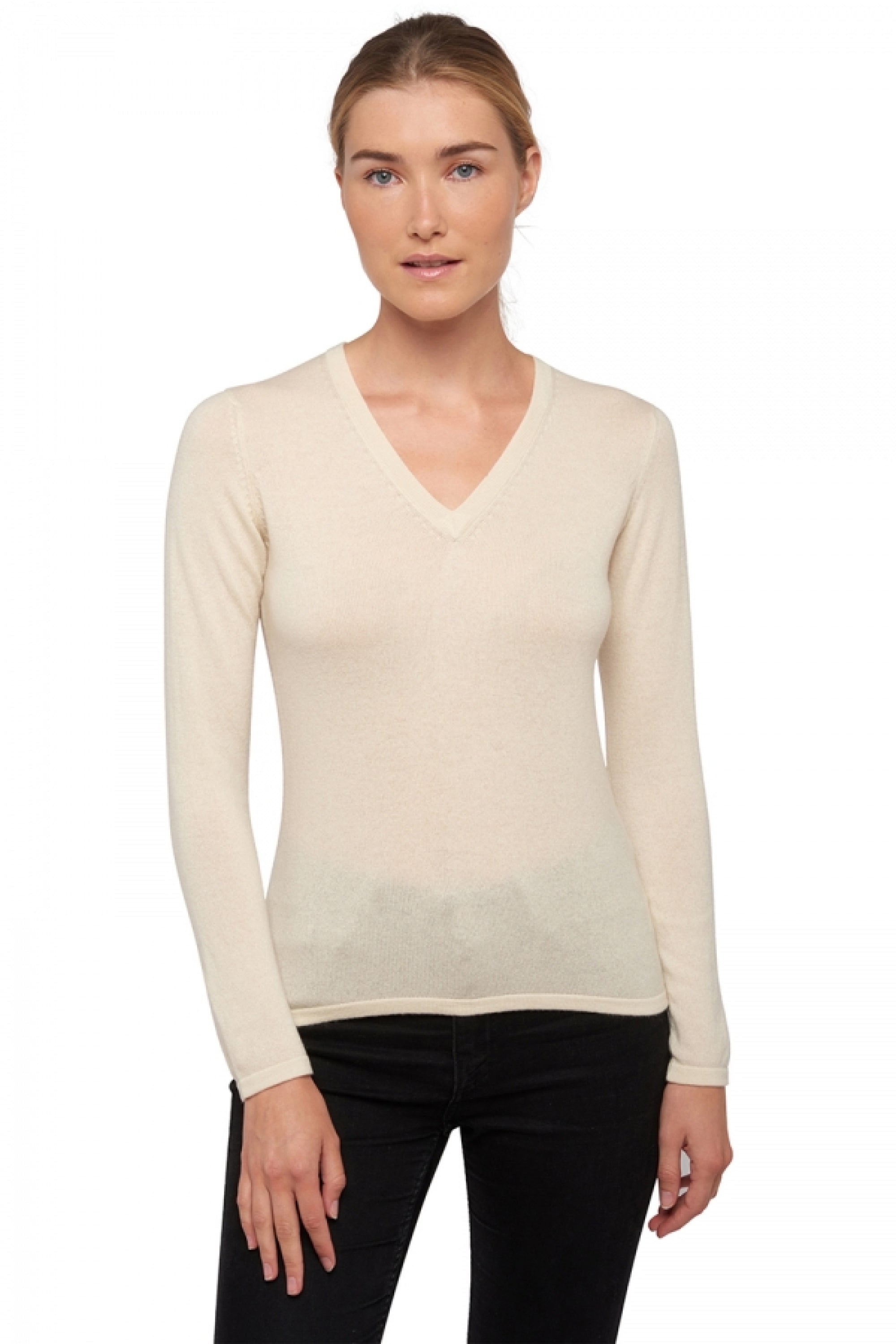 Emma aus Kaschmir Damen - natural écru - Mahogany
