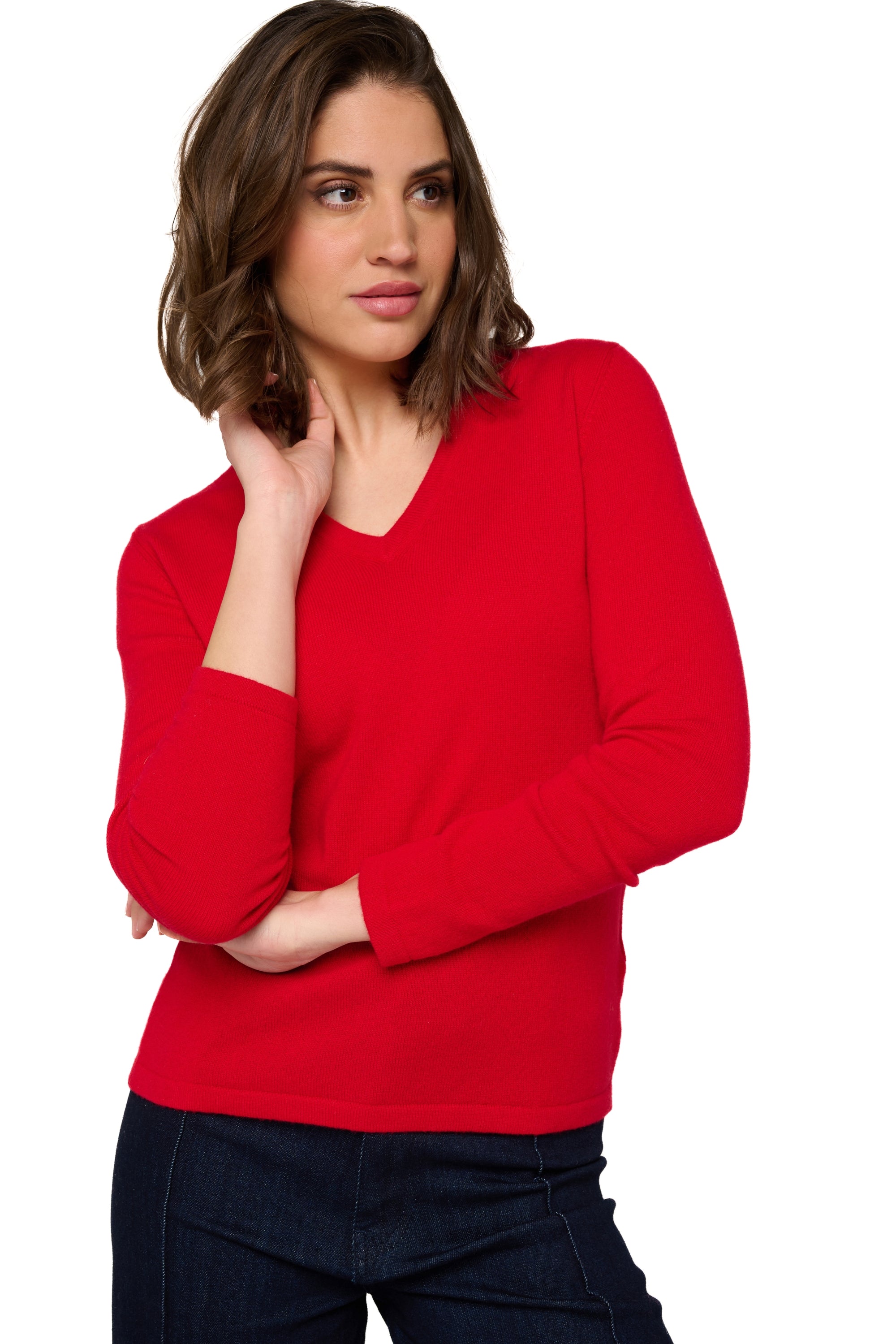 Emma aus Kaschmir Damen - rouge velours - Mahogany