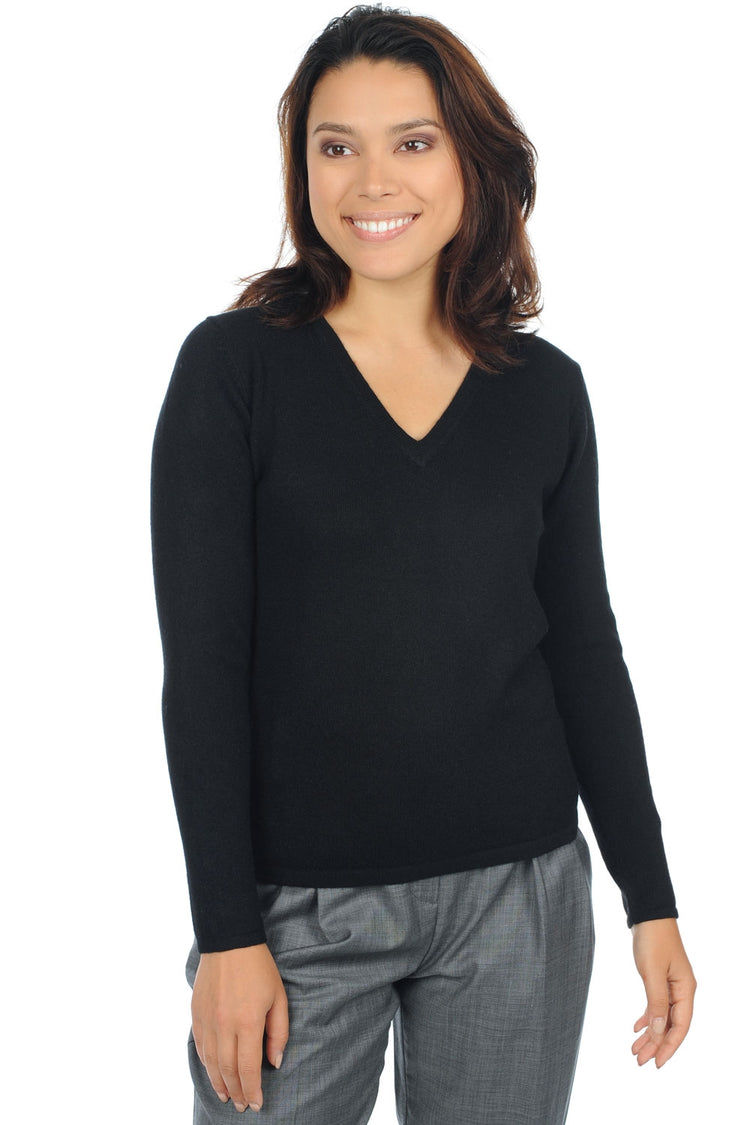 Emma Premium aus Kaschmir für Damen - black - Mahogany