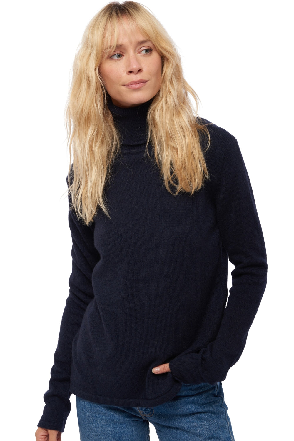 Pullover aus Yak, 100 % Yak, Damen, Rollkragen, gerade Schnittform, lange Ärmel, normal / 2- und 4-fädig, normales Strickwerk, Mahogany