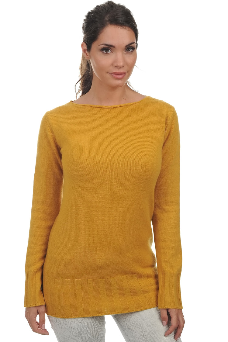 July aus Kaschmir für Damen - Senf - Mahogany