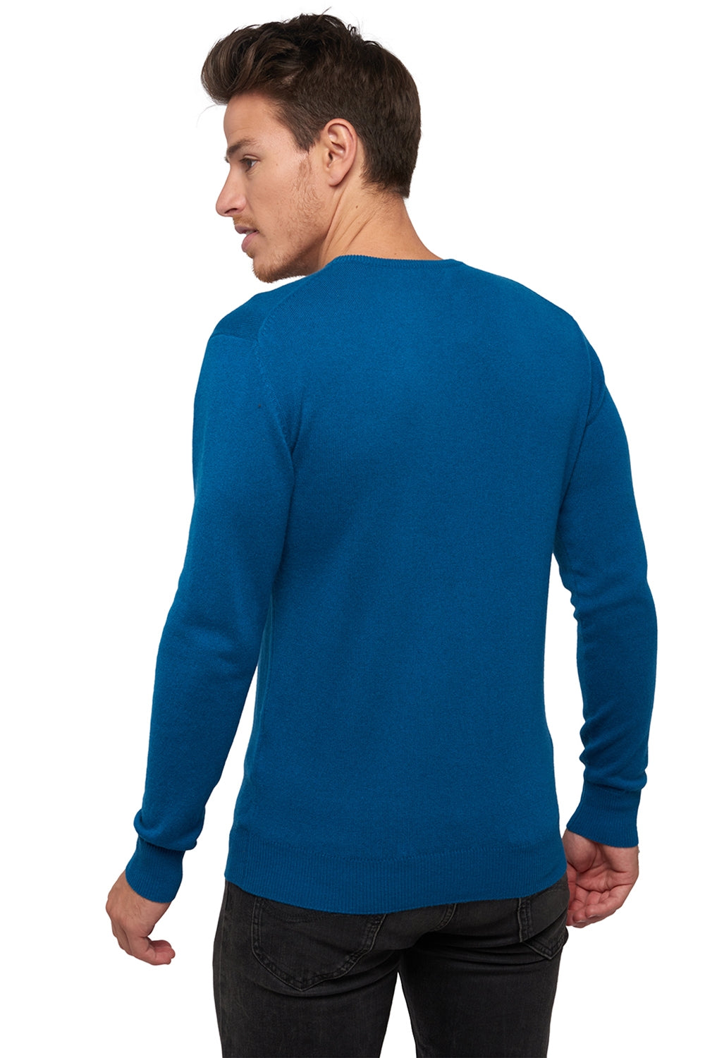 Keaton Kaschmirpullover Herren - Ansicht 1 - bleu canard - Mahogany
