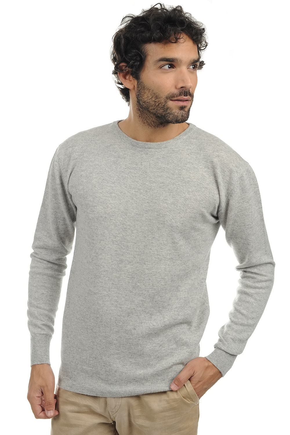 Keaton aus Kaschmir für Herren - meliertes Flanell - Mahogany