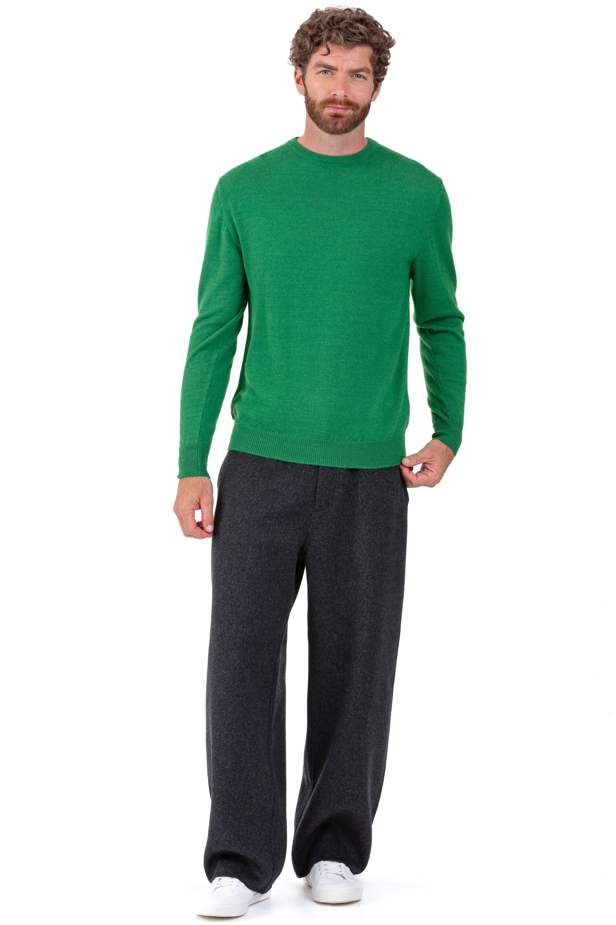 Nestor-Alpaga en baby alpaga homme - Vue 3 - green leaf - Mahogany