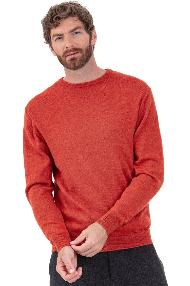 Nestor-Alpaga aus Baby-Alpaka Herren - pumpkin - Mahogany