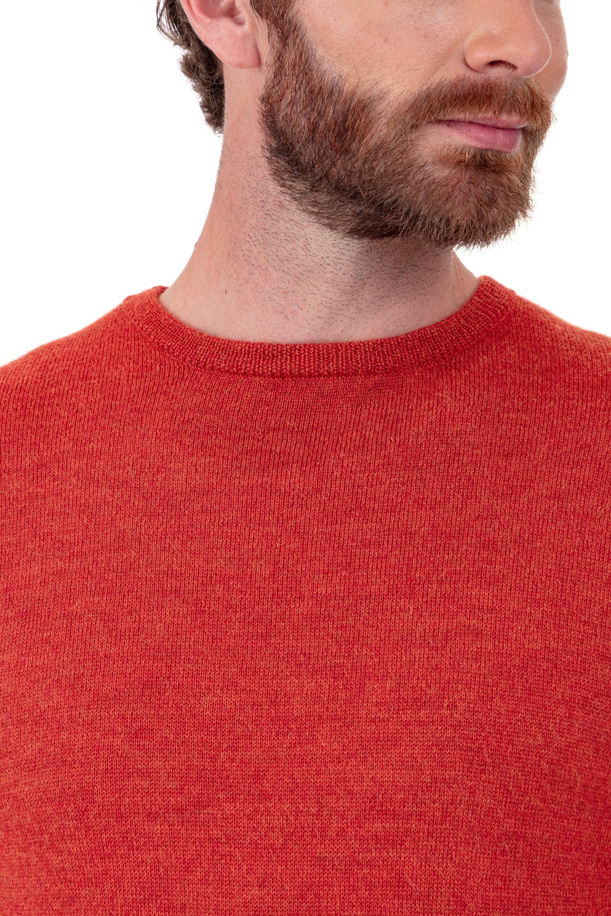 Nestor-Alpaga aus Baby-Alpaka für Herren – Ansicht 3 – pumpkin – Mahogany