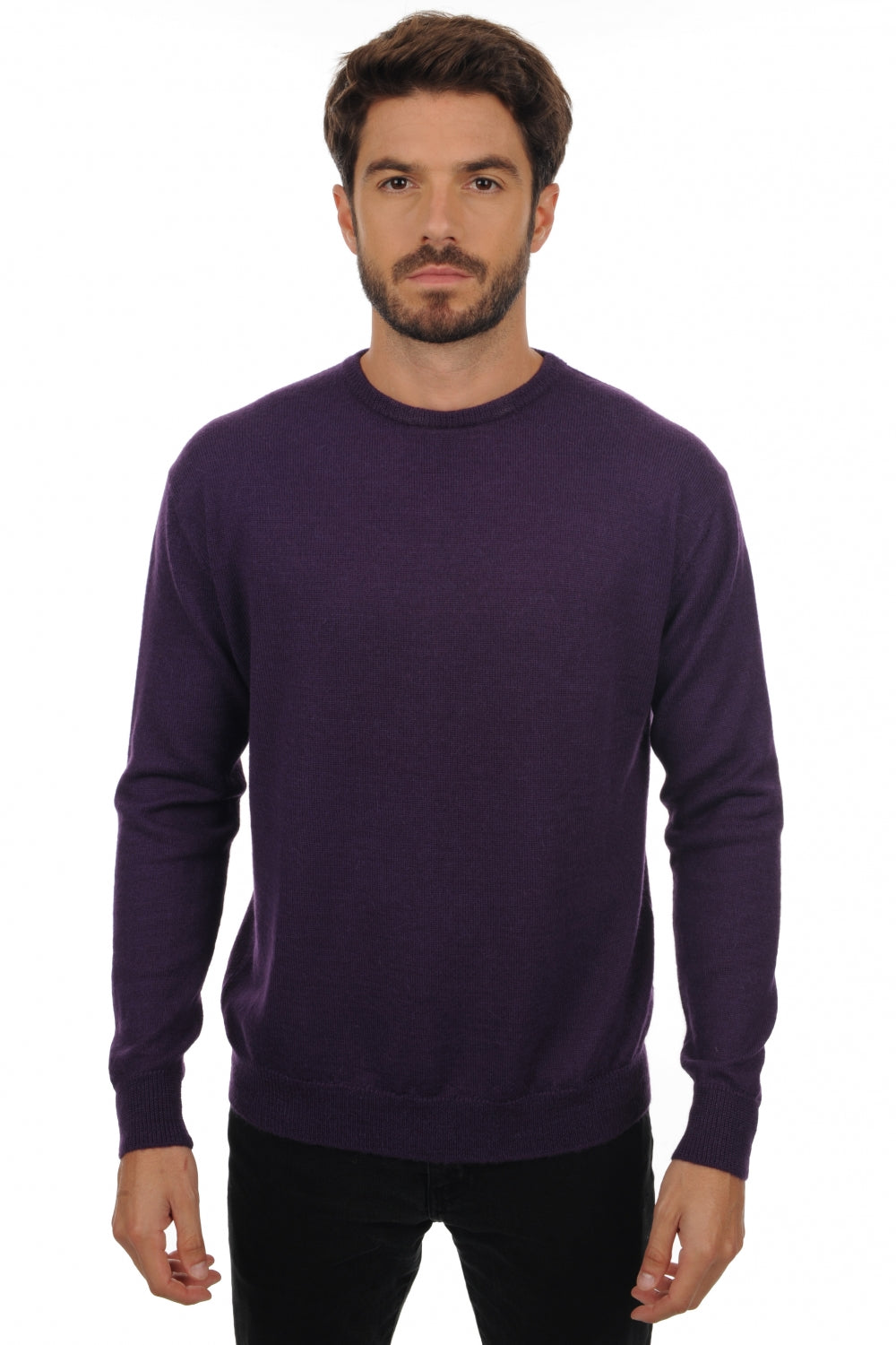 Nestor-Alpaga aus Baby-Alpaka Herren - violett - Mahogany