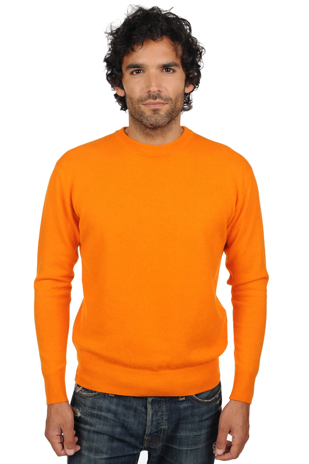 Nestor Kaschmirpullover Herren - Orange - Mahogany