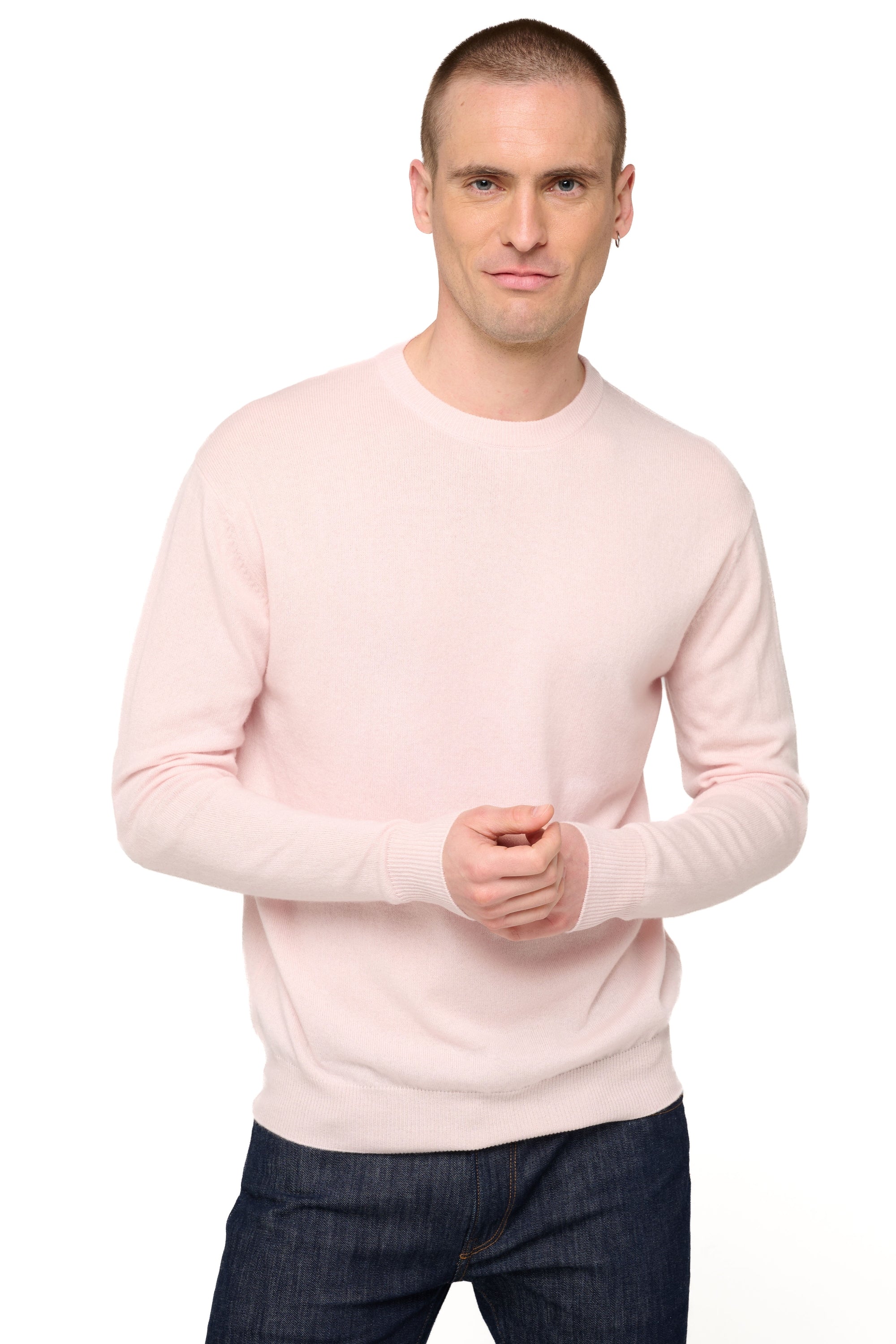 Nestor Kaschmirpullover Herren - Blassrosa - Mahogany