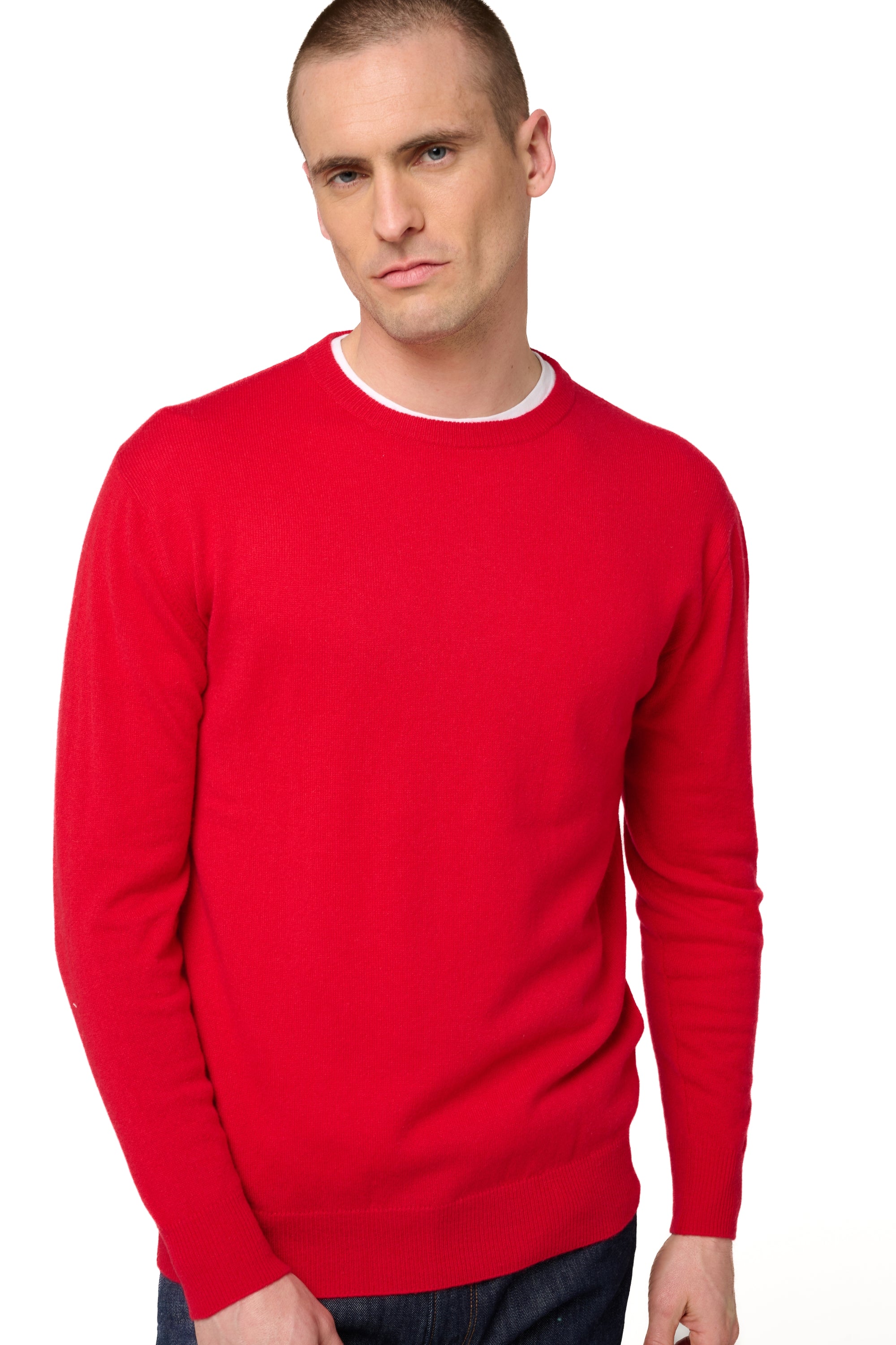Nestor Kaschmirpullover Herren - Samtrot - Mahogany