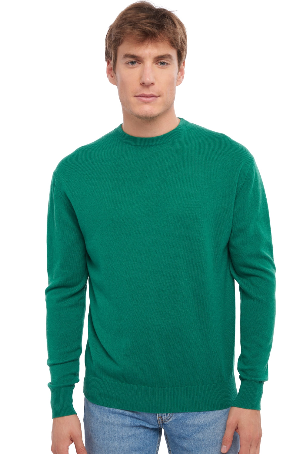 Nestor Kaschmirpullover Herren - Englischgrün - Mahogany
