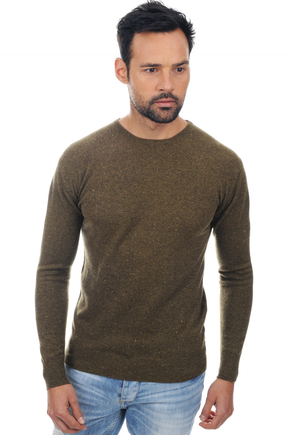 Nestor Kaschmirpullover Herren - Militärgrün - Mahogany